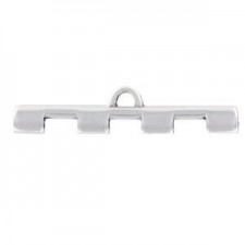 Cymbal ™ DQ metal ending Soros Iv for Tila beads - Antique silver